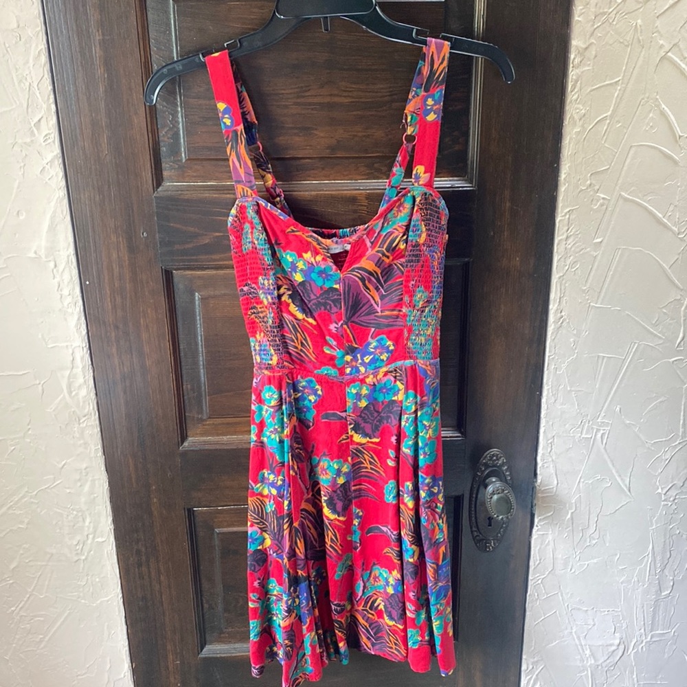 Urban Outfitters red printed dress